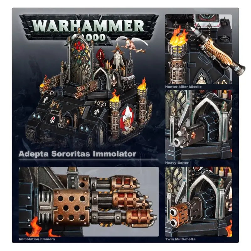 Immolator, adepta sororitas, warhammer 40k, games workshop, model 52-08
